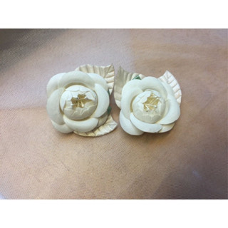 日系感 白色典雅花飾 頭花 胸花 新娘飾品 白色手工花 婚紗外拍