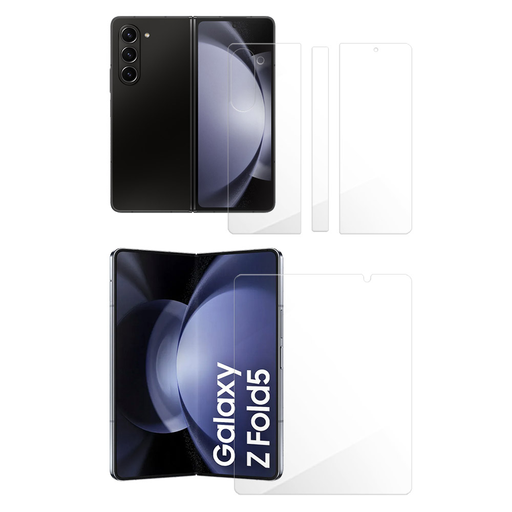 現貨 Samsung Z fold 5 Z fold 4 專用 滿版防爆螢幕保護貼+背殼保護貼+玻璃鏡頭貼 組合包
