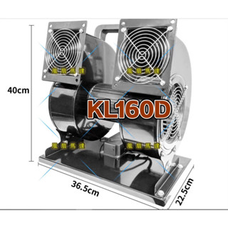現貨 耐用雙鼓風扇 小黑雙蝸牛 手提式送風機 KL160D 超強風鼓機 夜市風扇 好幫手雙出風口 手提風扇 擺攤 散熱