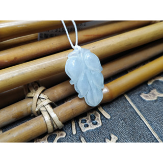 【禾賢行】天然翡翠.緬甸玉.冰糯種樹葉/大業可成.手工精雕墬子.項鍊.玉珮.230426A51