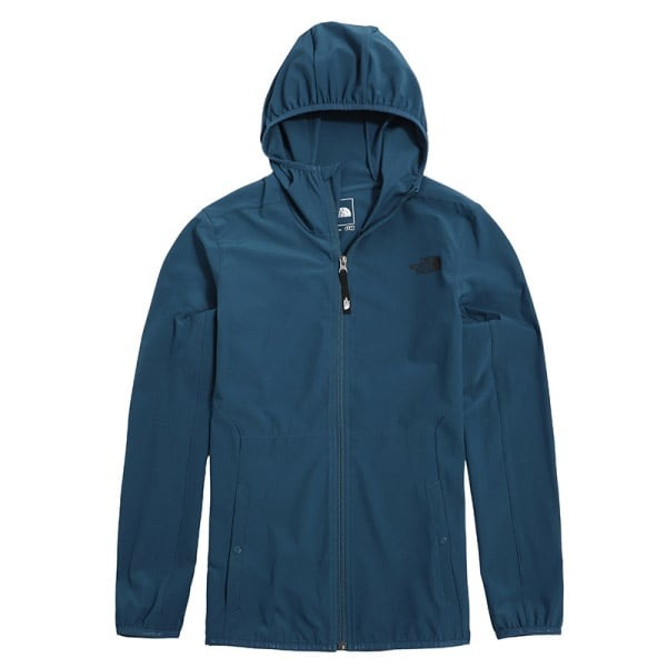 【The North Face】男 款快排輕薄4D彈性防潑連帽運動外套 防曬登山夾克 機能性風衣 運動夾克_5B3Y