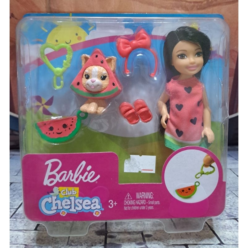 小禎雜貨 原版公司貨 芭比娃娃系列 芭比妹妹 小凱莉 職業篇 西瓜造型寵物套裝
