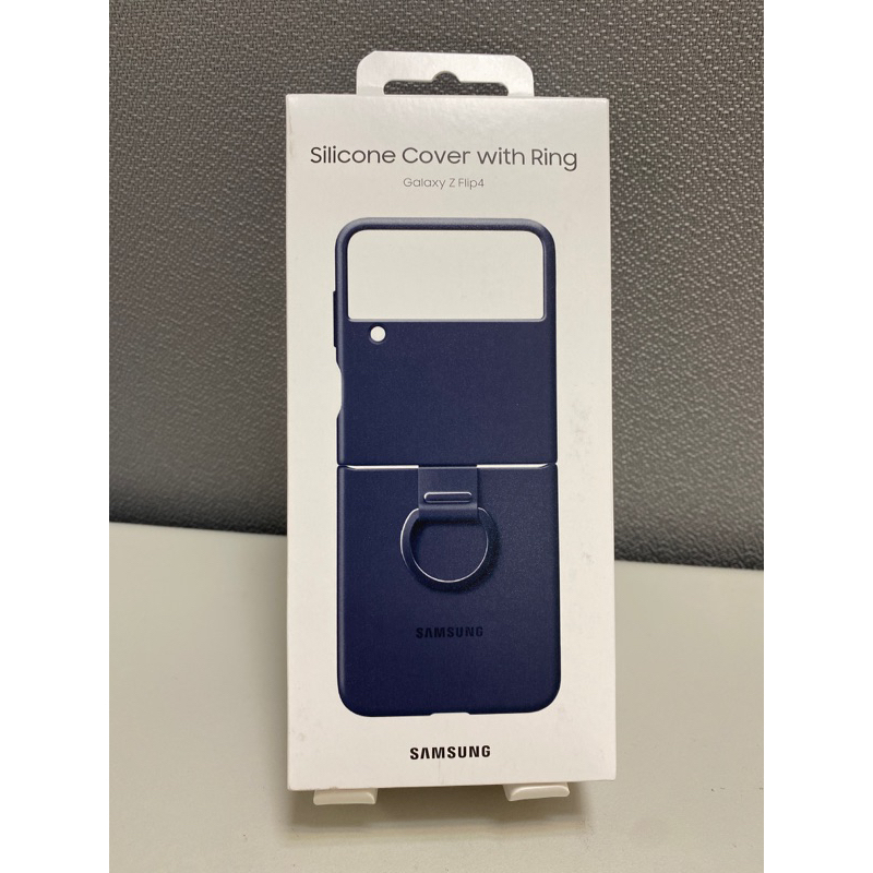 SAMSUNG 三星 Galaxy Z Flip4  原廠矽膠薄型背蓋 附指環扣  SM-F7210手機殼 台灣公司貨