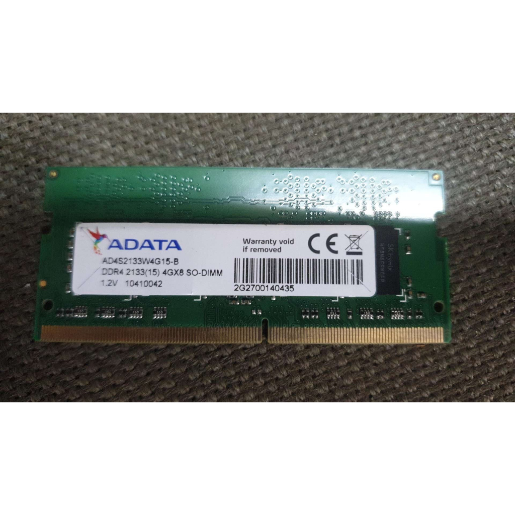 含稅 ADATA 威剛 DDR4 2133 4GB 4G 筆電記憶體 終身保固 10R517