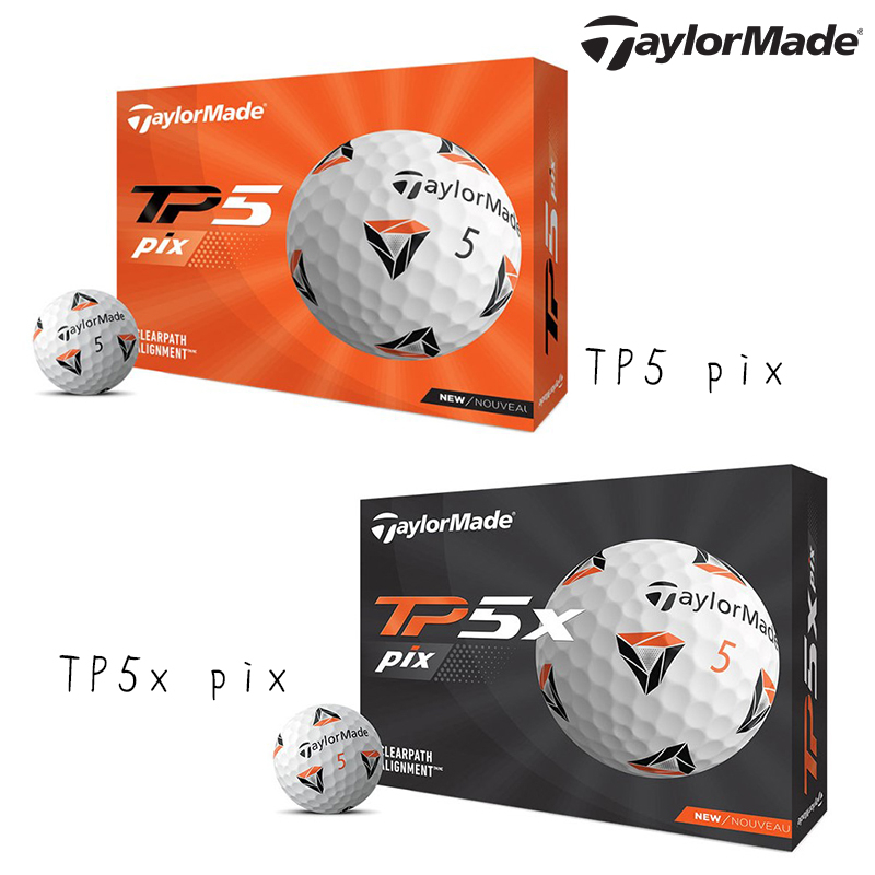 ＊立航高爾夫＊TaylorMade TP5 Pix / TP5x Pix 高爾夫球.5-piece (12/DZ)