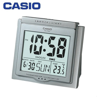 CASIO 電子液晶鬧鐘/DQ-750F-8/桌上型/LED照明/貪睡功能/電子BiBi聲【第一鐘錶眼鏡】