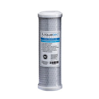 [淨園] Liquatec 壓縮柱狀活性碳濾心/ 10吋 CTO / 通過美國 NSF 42號 認證-高效能有效除氯抑菌