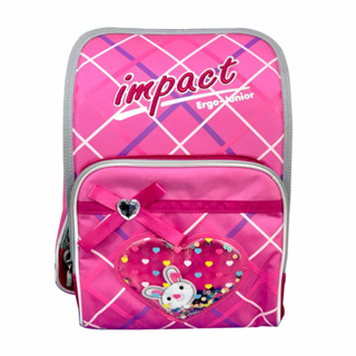 【怡寶-IMPACT】標準型舒適護脊書包-小兔款-粉色(IM00100PK)