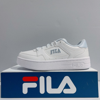 2023 FILA 經典流行 女款 刺繡LOGO 白淺藍 板鞋 休閒鞋 5-C929X-119