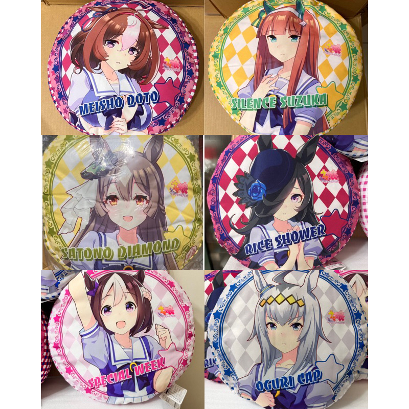 🍭Ruo🍭日貨 賽馬娘 坐墊 靠墊 景品 抱枕 枕頭 無聲鈴鹿 名將怒濤 小栗帽 特別週 米浴