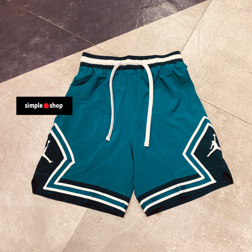 【Simple Shop】NIKE JORDAN 籃球褲 喬丹 復古球褲 運動短褲 孔雀綠 FB7581-318