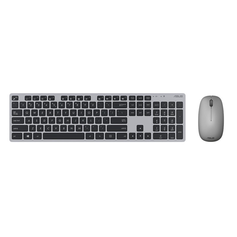 全新 ASUS W5000 無線鍵盤滑鼠組 銀黑色