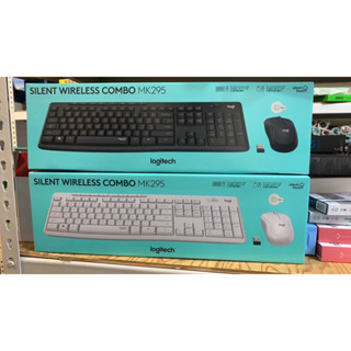 免運 有發票 Logitech 羅技 MK295 無線靜音鍵盤滑鼠組 鍵盤滑鼠組 靜音滑鼠 石墨灰 珍珠白