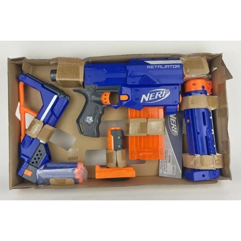 絕版逸品💖全新橙機拆售 Nerf Retaliator 藍色 復仇者 尾托 火帽 握把 配件
