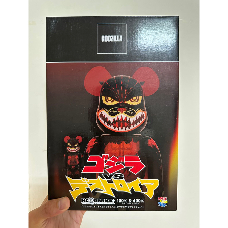 Be@rbrick Godzilla 紅蓮 哥吉拉 紅透 400%+100% 全新未拆現貨 500%