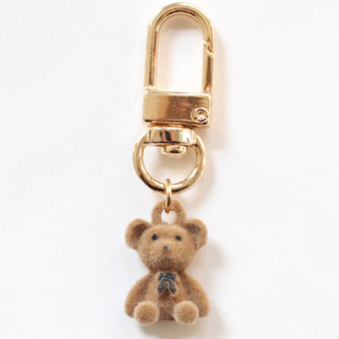 客秋皮～可愛 精緻 泰迪熊 立體蝴蝶結小熊 質感 鑰匙圈 airpods 耳機殼 掛飾 吊飾 飾品 包包吊飾