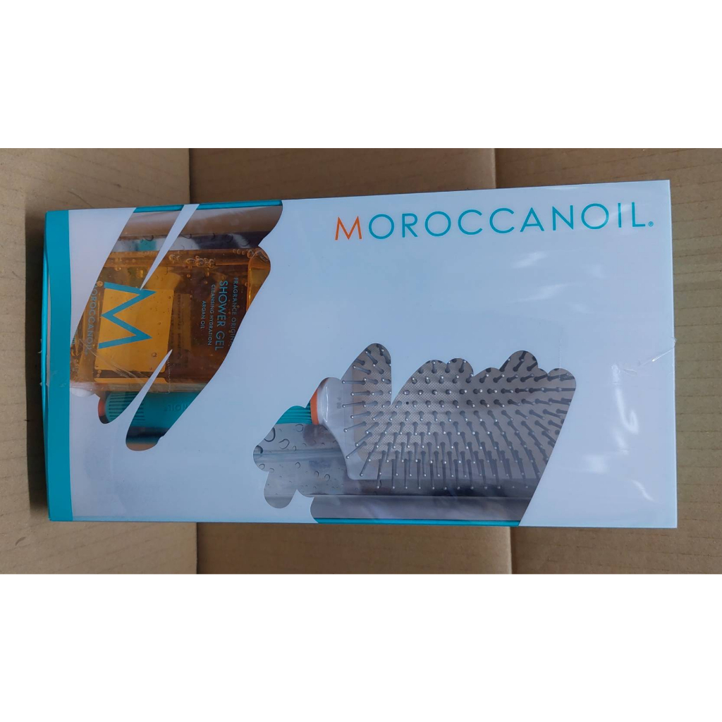 B-MOROCCANOIL 摩洛哥優油+沐浴膠+大版梳禮盒
