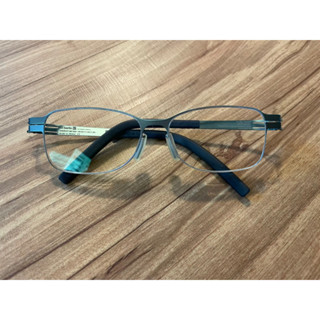 二手 ic! berlin 兒童眼鏡 model respect electric light blue メガネ