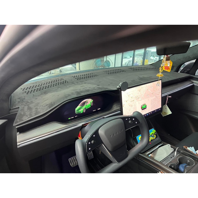 尼克 2023 Tesla Model X 專用頂級 麂皮 避光墊 100%台灣製 客製化 遮陽隔熱 保護儀表板