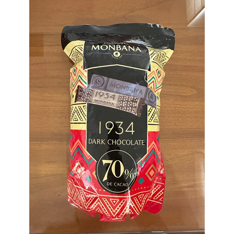 好市多=迦納黑巧克力條Monbana 1934 70% 640公克