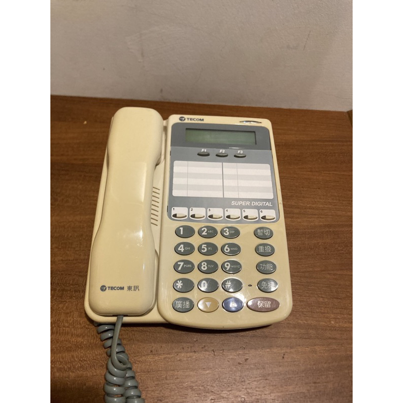 TECOM 東訊總機話機 顯示型電話 6鍵 (SD-7706E)