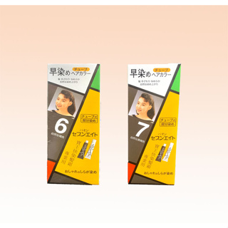 寶王染髮劑 日本早染 快染髮霜 (經濟包)40ml 自然栗色 5號：深栗色 6號：自然褐色 7號：自然黑褐色 公司貨正品