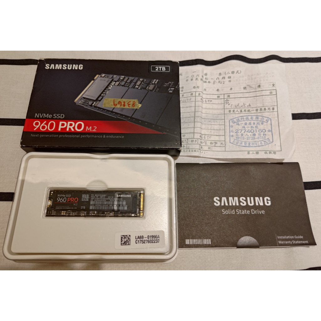 現貨 Samsung 三星 960 PRO 2TB 固態硬碟 M.2 SSD