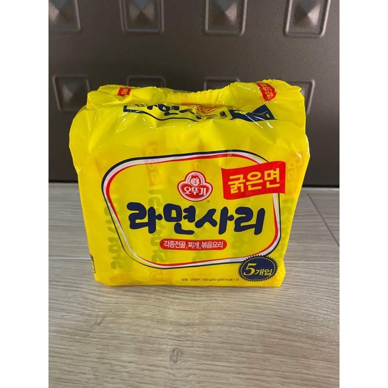 韓國 OTTOGI 不倒翁 Q拉麵 純麵條 粗麵條 5包入 110gx5 韓國製