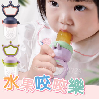 【臺灣現貨+發票】水果咬咬樂 蔬菜咬咬樂 輔食 蔬果樂 旋轉推進咬咬訓練器 寶寶輔食工具 附收納盒