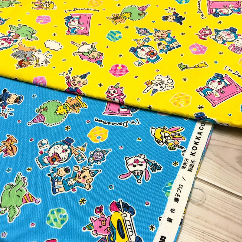 豬豬日本拼布 限量版權卡通布 50週年紀念 哆啦A夢 厚棉布材質
