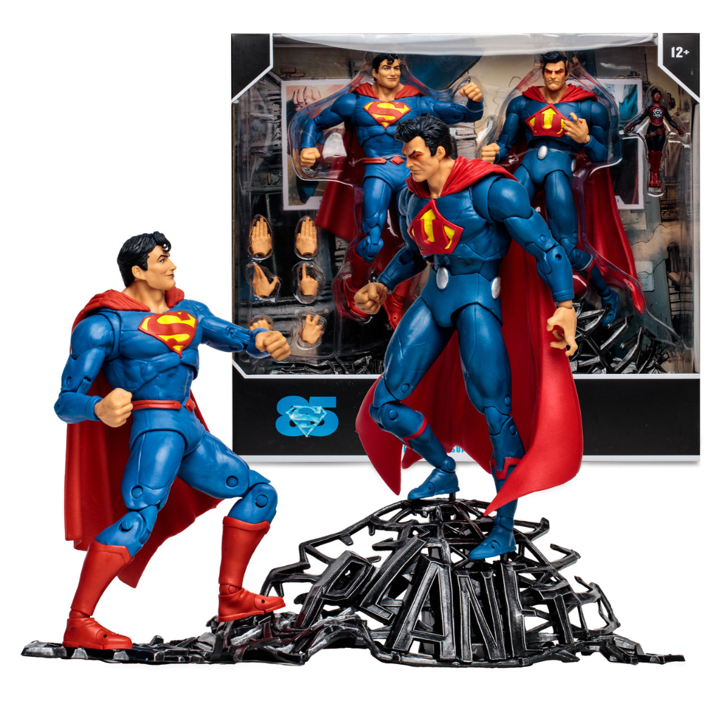 麥法蘭 DC 收藏家系列 超人 VS EARTH -3 超人 附原子俠 2入組 代理現貨