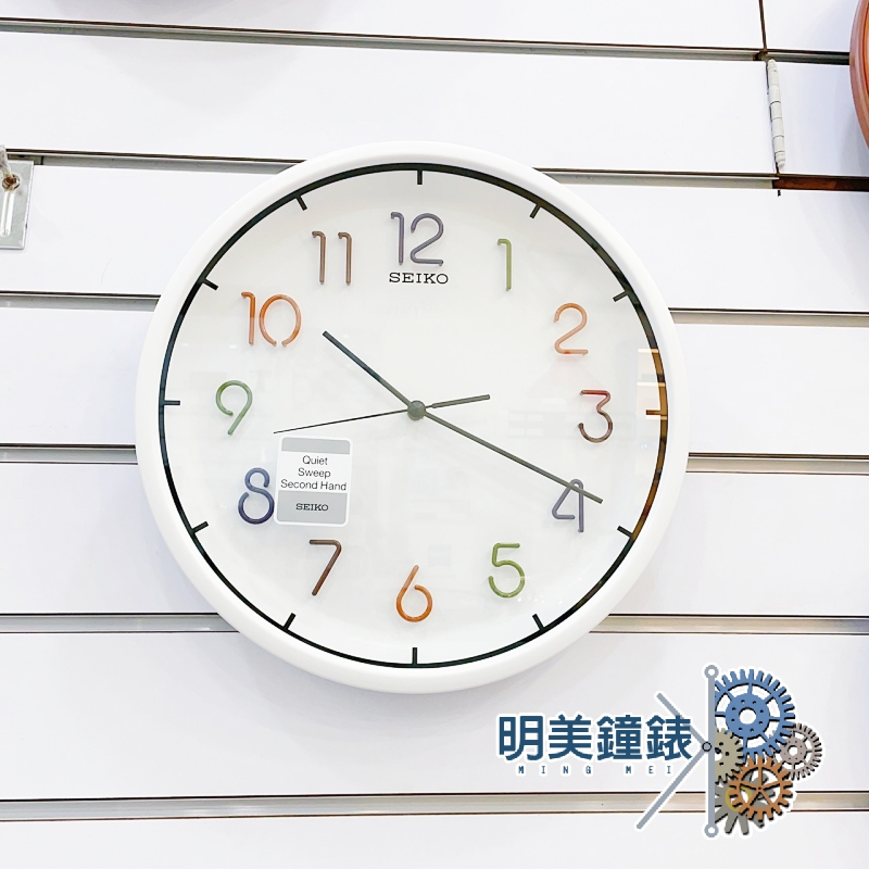 【明美鐘錶眼鏡】SEIKO 精工/QXA447H/彩色數字立體時標/掛鐘/時鐘