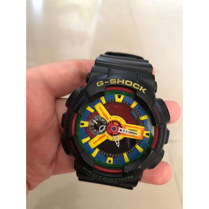 CASIO卡西歐 G-SHOCK 樂高玩色電子錶-51mm 紅樂高 手錶 電子錶 錶