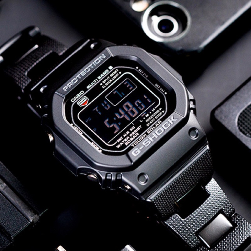 卡西歐 G-SHOCK 新版複合式錶帶 太陽能電波錶 GW-M5610UBC-1