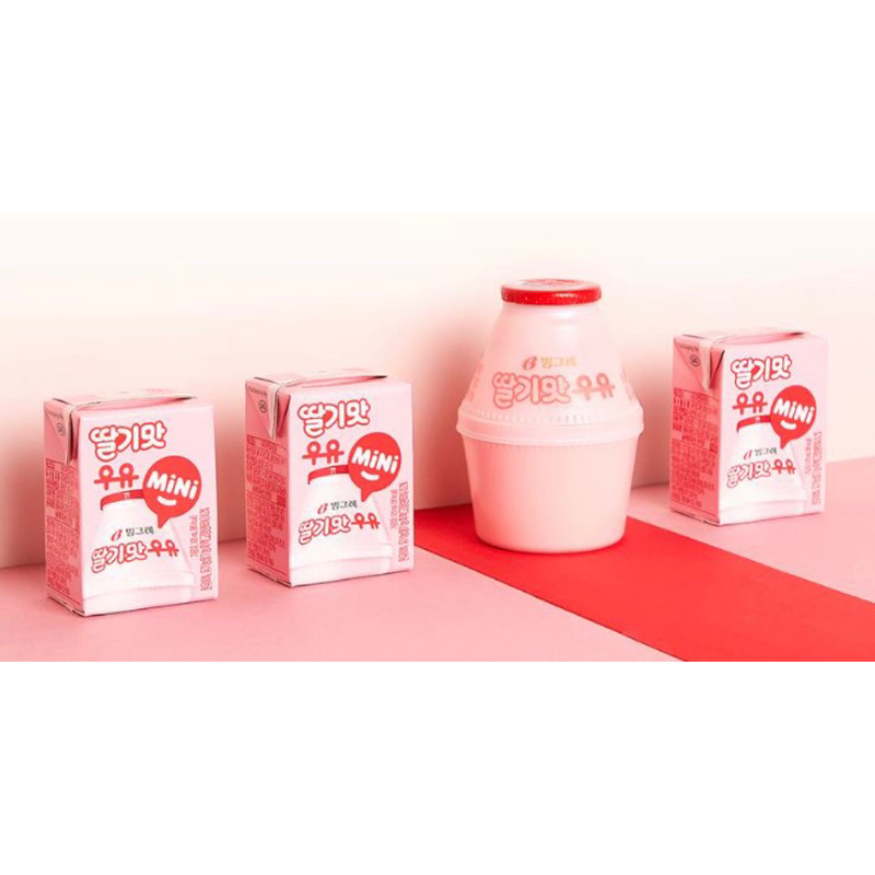 《現貨+預購》韓國商品🇰🇷Binggrae Mini 草莓牛奶 單罐120ml （韓國代購）