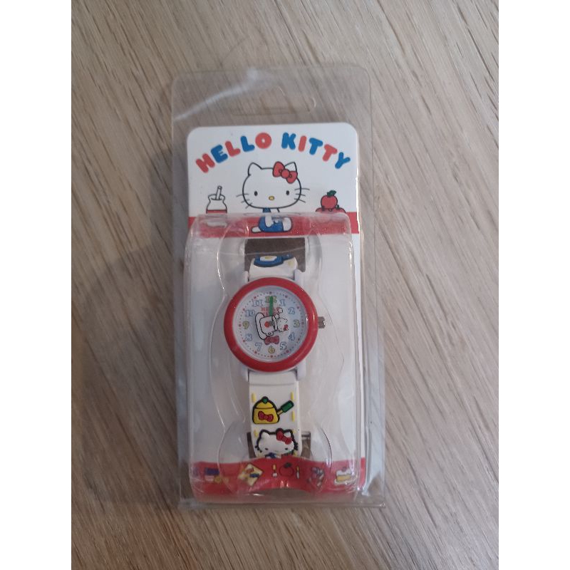 日本 進口 三麗鷗 Hello Kitty PVC手錶 可愛手錶 兒童手錶 錶帶立體圖案 生日禮物