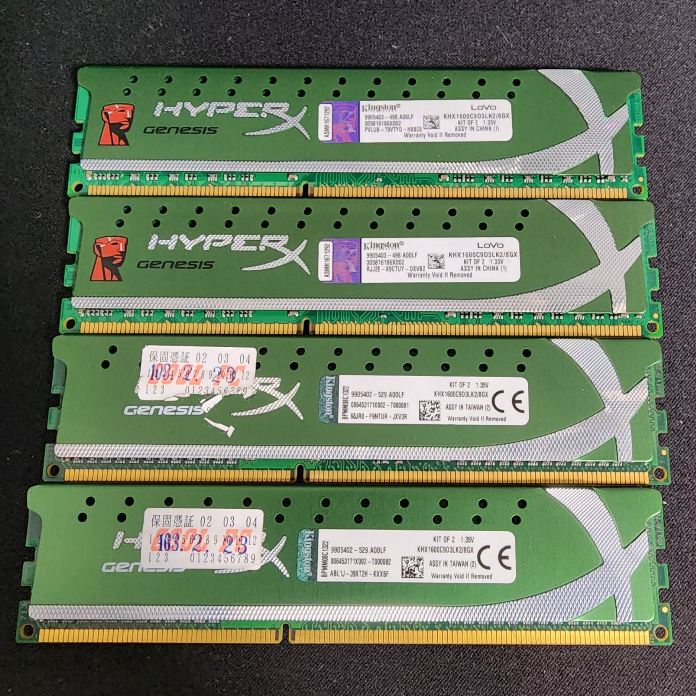 金士頓 DDR3-1600 8GB ( KHX1600C9D3LK2/8GX) 低電壓版