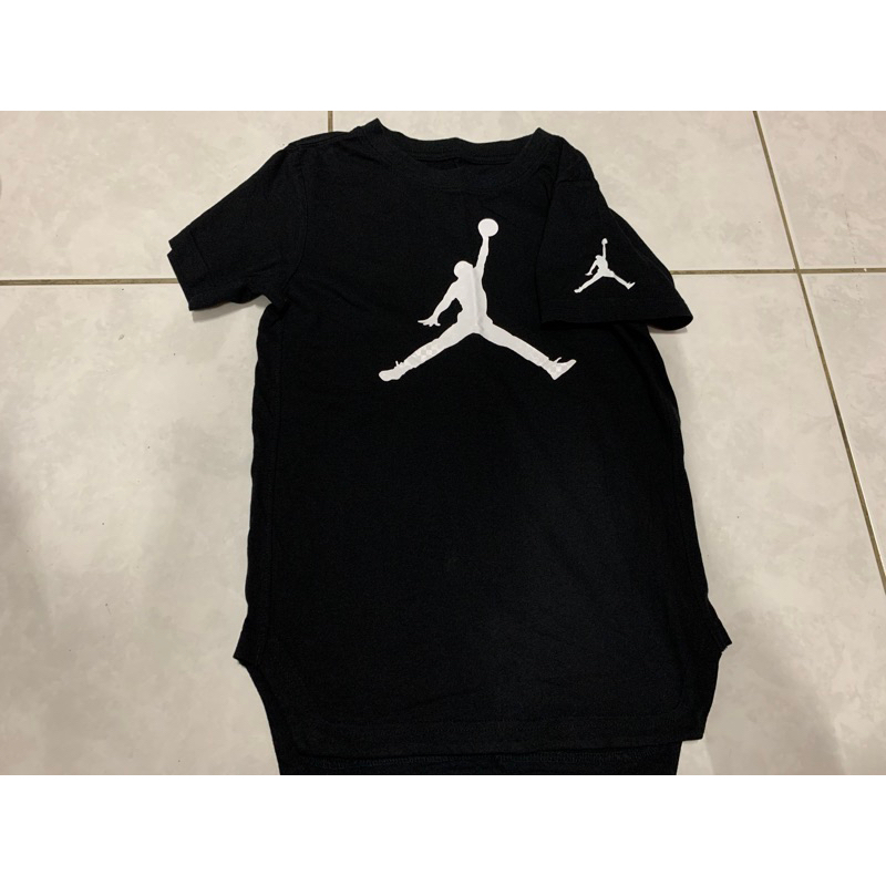 只穿二次 正品 Jordan 5歲 喬登 喬丹 T桖 短袖上衣 衣服 小童 黑色 5歲