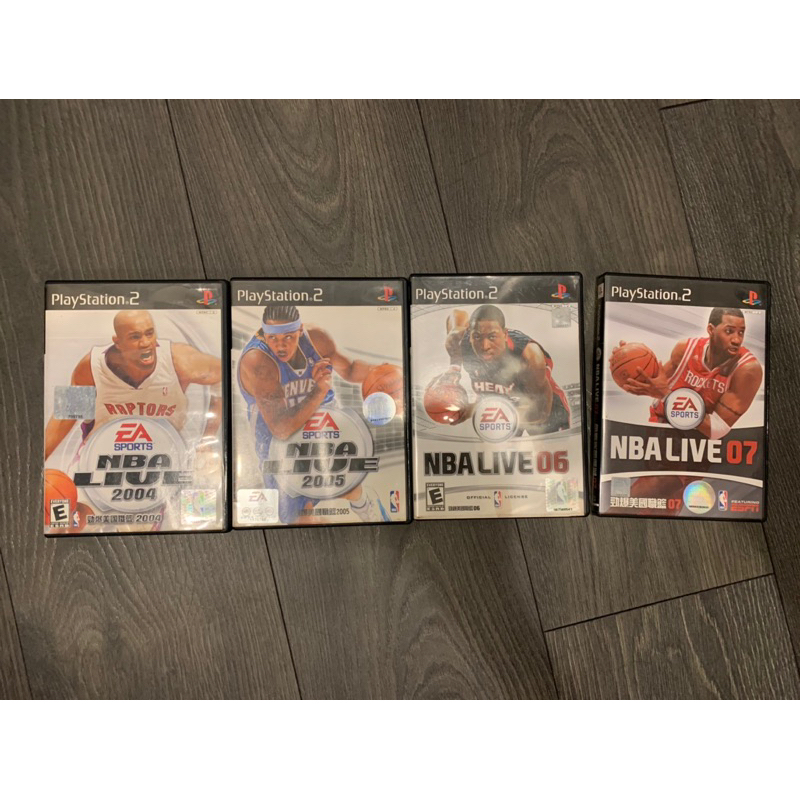 絕版收藏PS2 NBA live 2004-2007
