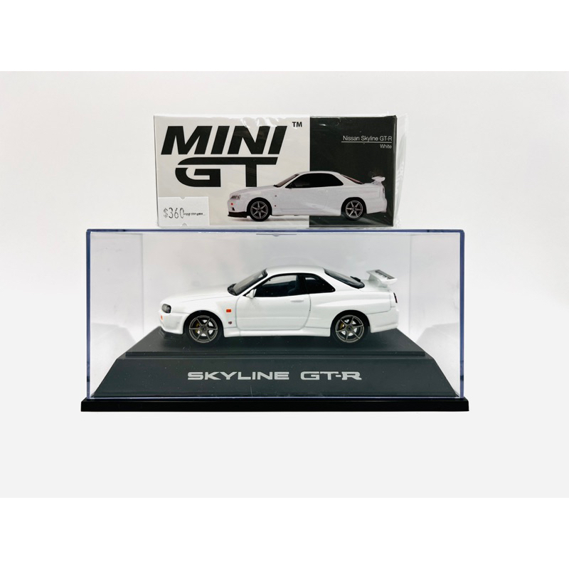 Ebbro 1/43 + Mini GT 1/64 397 Nissan Skyline R34 GT-R 模型車