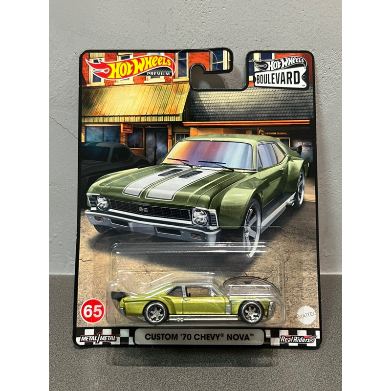 《林蔭大道》 Hot Wheels Premium 風火輪 Custom Chevy Nova 膠胎 Boulevard