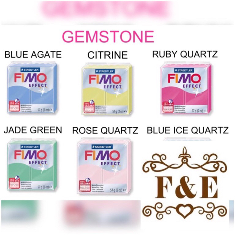 🔥現貨24H出貨🔥FIMO軟陶-FIMO EFFECT 寶石 GEMSTONE 6系列-特殊色系列 FIMO