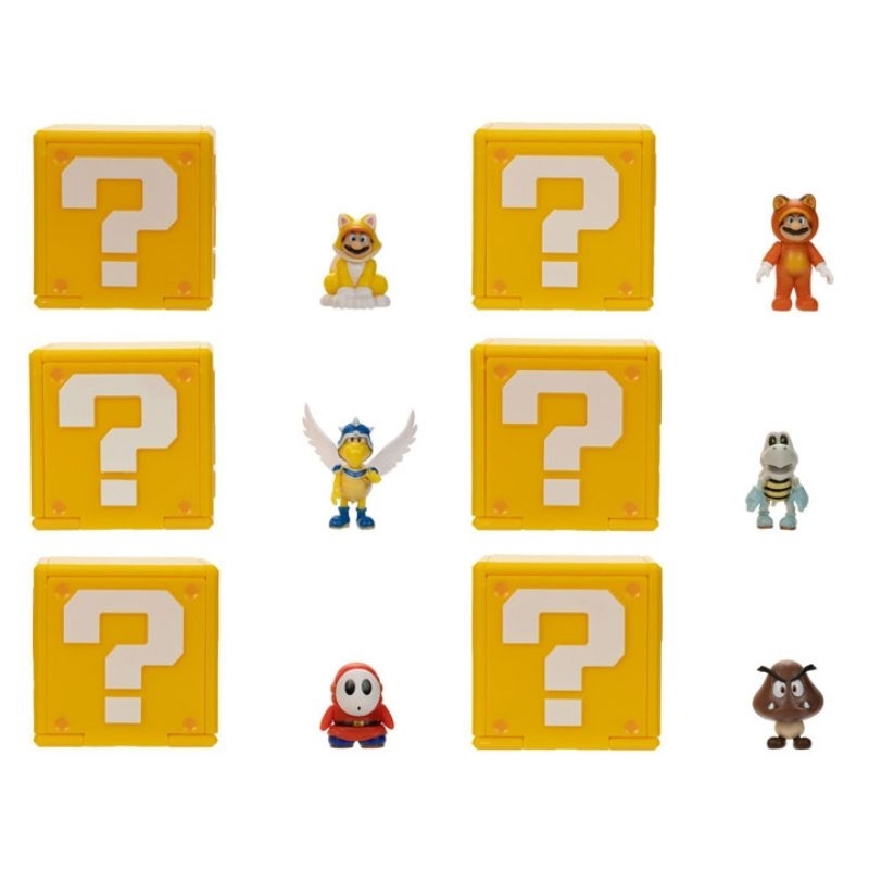 Nintendo 超級瑪利歐 任天堂 瑪利歐電影:問號磚迷你公仔W2 正版公司貨 原價$399 特價中