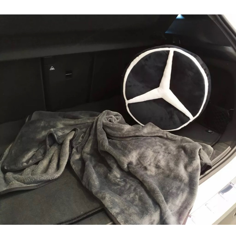 Mercedes-Benz 兩用抱枕毯 賓士抱枕 原廠