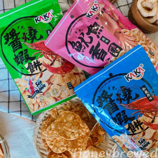 【KAKA醬燒蝦餅系列】台灣🇹🇼卡卡 醬烤海鮮餅乾 40g 小包裝 原味 海苔 魷魚香圈 蝦餅 零食 小巧隨身包
