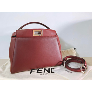 Fendi peekaboo mini經典手提斜背包