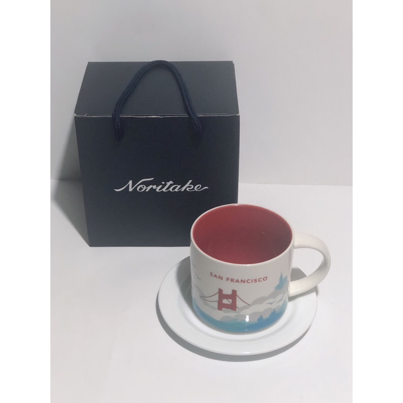 Noritake陶瓷STARBUCKS咖啡杯、馬克杯、茶杯（1杯1盤）