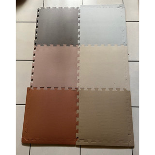 限時優惠價/11元 臺灣製造 外銷精品 43*43*1.2cm菱形紋 邊條隨機附贈 EVA巧拼地墊 拼裝地墊 海灘墊