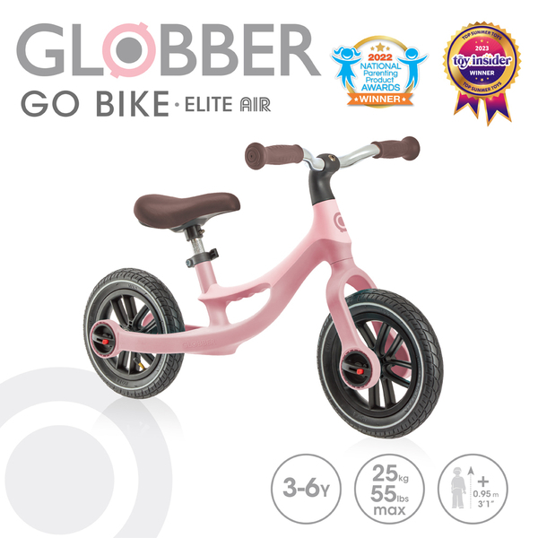 GLOBBER GO BIKE ELITE AIR 平衡滑步車(乾燥玫瑰粉) 3310元(聊聊優惠)