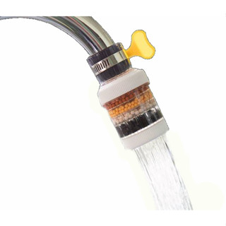 【i家】水龍頭灑花濾水器 6層過濾水器 防濺水花灑過濾嘴 廚房 面盆濾水器 可旋轉萬向噴頭 萬能接頭過濾器水